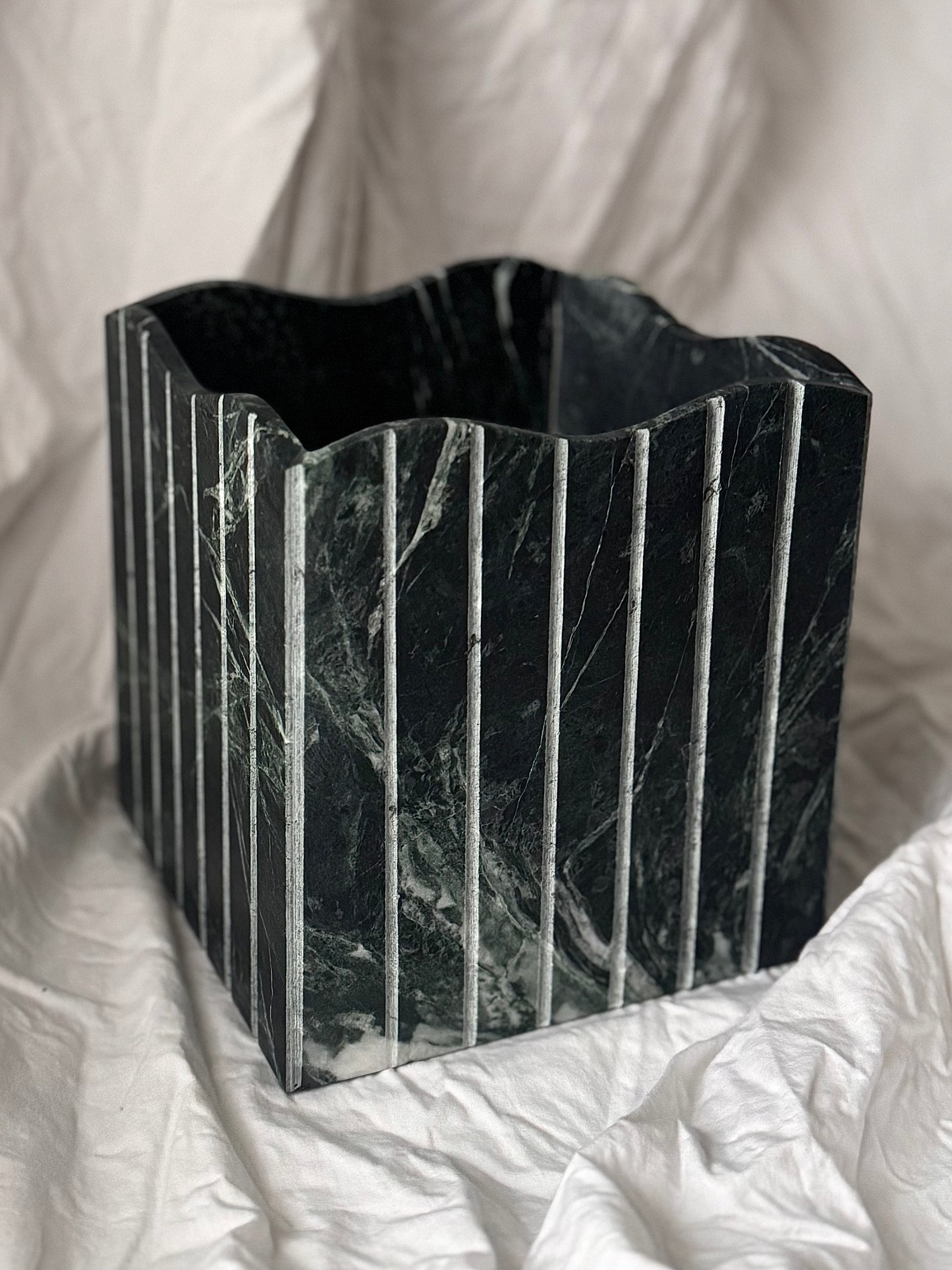 Verde Linea Vase - Imperfectly Perfect